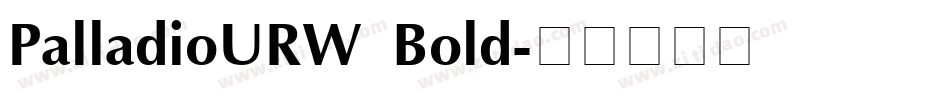 PalladioURW Bold字体转换